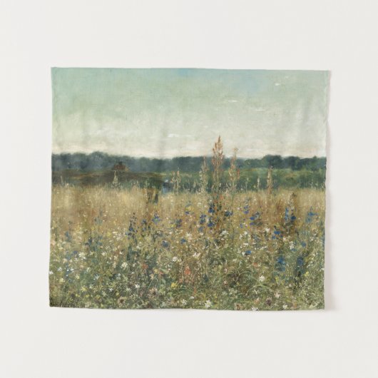 大型ヴィンテージ植物壁画 オーバーサイズ花 タペストリー (正面(横))