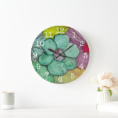 大型丸時計「フラワーインク」 ラージ壁時計 (ホーム)