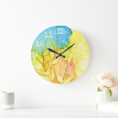 大型丸時計「フラワーズインク3」 ラージ壁時計 (ホーム)