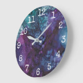 大型丸時計「青紫」 ラージ壁時計 (傾斜)