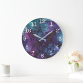 大型丸時計「青紫」 ラージ壁時計 (ホーム)