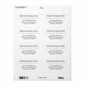 大型事業用出荷ラベル ラベル (フルシート)