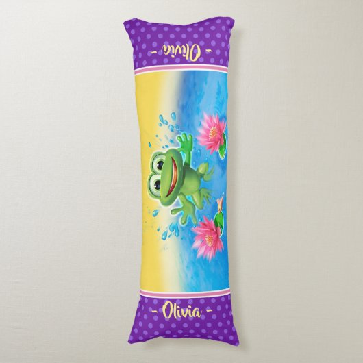 大型体クッションレーピンカスタムグカエル ボディピロー (正面縦)