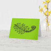 大型再生スケッチ&詩 カード (黄色い花)