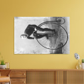 大型前輪写真付き自転車 キャンバスプリント (インサイチュ (リビング))