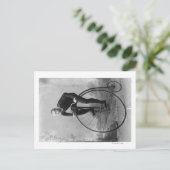 大型前輪写真付き自転車 ポストカード (スタンド正面)