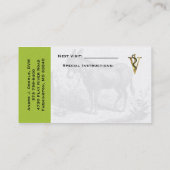 大型動物用名刺バー 名刺 (裏面)