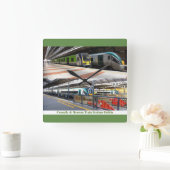 大型壁時計用の駅イメージ スクエア壁時計 (ホーム)