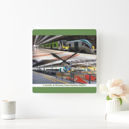 大型壁時計用の駅イメージ スクエア壁時計 (ホーム)