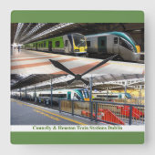 大型壁時計用の駅イメージ スクエア壁時計 (正面)