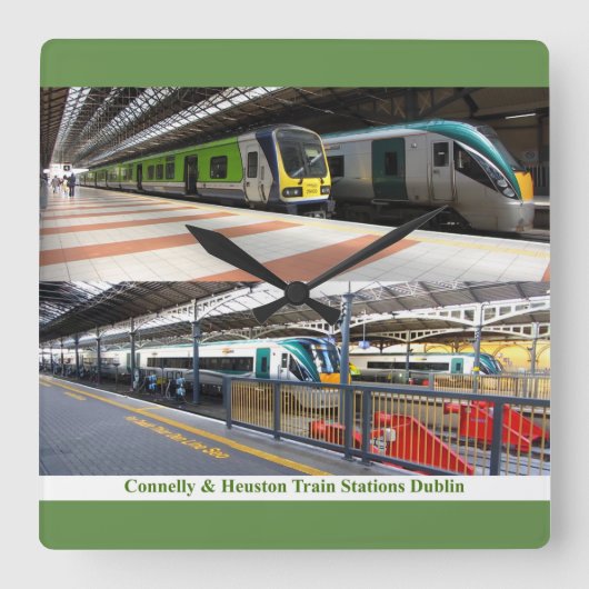 大型壁時計用の駅イメージ スクエア壁時計 (正面)