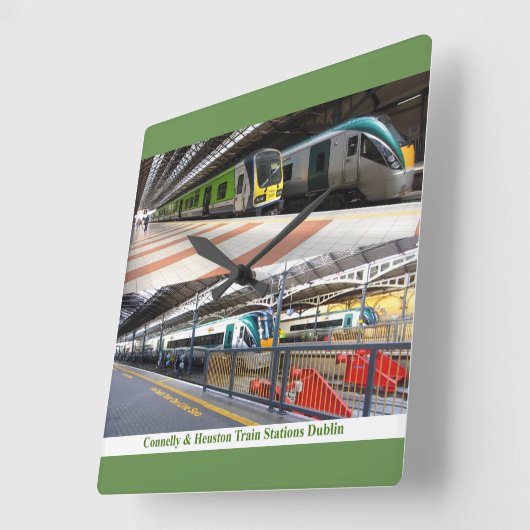 大型壁時計用の駅イメージ スクエア壁時計 (傾斜)