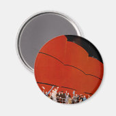 大型客船の別れの挨拶 マグネット (正面/裏面)