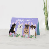 大型山犬イースター カード (正面)