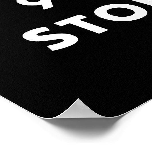 大型店の閉店セールのサイン、最大90%オフ ポスター (角)