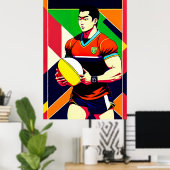 大型日本のラグビーアートポスター ポスター (ホームオフィス)