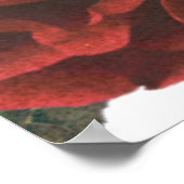 大型植物性バラ結婚の歓迎サイン ポスター (角)