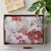 大型植物花赤と白ユーカリ 薄葉紙 (ギフト)