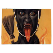 大型気味悪いクランプス抱き枕 ラージペーパーバッグ (裏面)