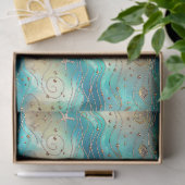 大型海スケープ星魚類のデコパージュ 薄葉紙 (ギフト)