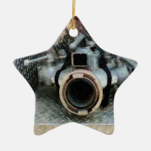 大型消火ホースノズル セラミックオーナメント (正面)