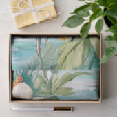 大型熱帯パステルハイビスカスデクページ 薄葉紙 (ギフト)