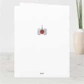 大型犬用同情カードby dalDesignNZ カード (裏面)