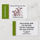 大型獣医ビジネスカード 名刺 (正面/裏面)