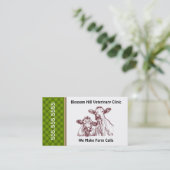 大型獣医ビジネスカード 名刺 (スタンド正面)