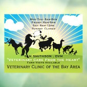 大型獣医営業時間 ウィンドウサイン (シート3)