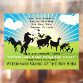 大型獣医営業時間 ウィンドウサイン (シート2)