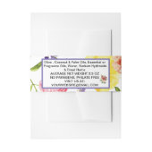 大型石鹸バンドカスタマイズ招待状用帯 招待状ベリーバンド (正面例)