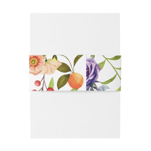 大型石鹸バンドカスタマイズ招待状用帯 招待状ベリーバンド (裏面例)