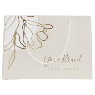 大型紙バッグエレガントデザイン ラージペーパーバッグ