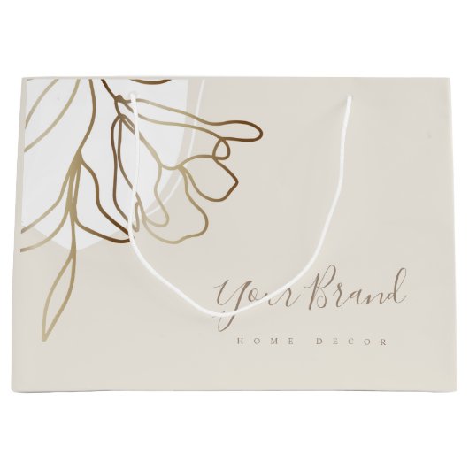 大型紙バッグエレガントデザイン ラージペーパーバッグ (正面)