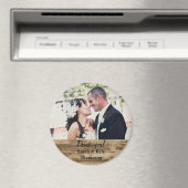 大型素朴写真結婚Thank you Magnet マグネット (インサイチュ (食洗機))