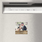 大型素朴写真結婚Thank you Magnet マグネット (インサイチュ (食洗機))