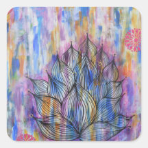 大型蓮の花シール