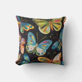 大型蝶ダークバックグラウンド装飾用クッション クッション