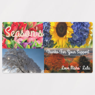 大型角型接着剤/防水ラベル ラベル