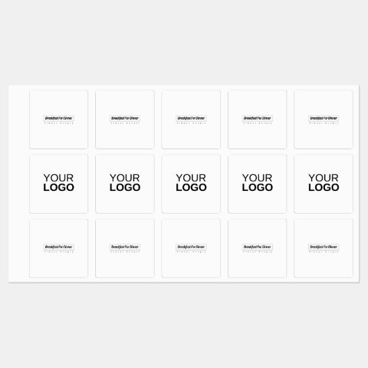 大型角型接着剤/防水ラベル ラベル (シート)