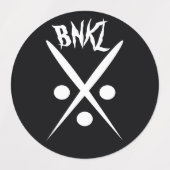 大型角型接着剤/防水ラベル ラベル (デザイン1)