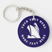 大型貨物船のキーチカスタムェーン キーホルダー (正面)