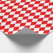 大型赤と白ハーレクイン包装紙 ラッピングペーパー (角)