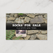 大型造園用岩石の販売 名刺 (正面)