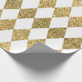 大型金ゴールドグリッターハーレクインラッピング紙 ラッピングペーパー (角)