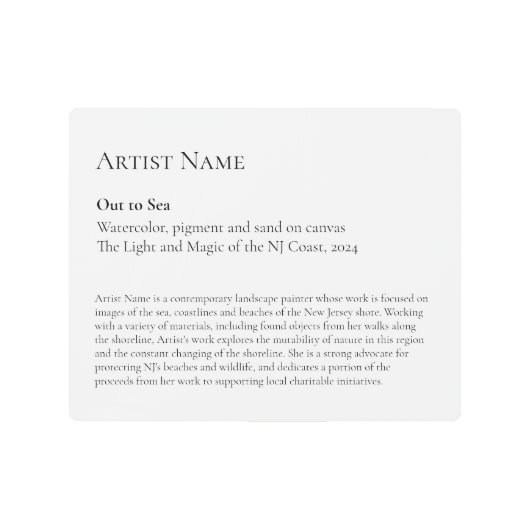 大型金属美術ギャラリーアート展示館 メタルプリント (正面)