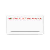 大型食品識別ラベル ラベル (正面)