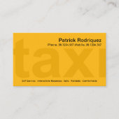 大型黄色タクシーサイネージプライベートタクシードライバー 名刺 (正面)