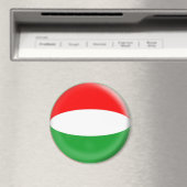大型3インチ磁石 – ハンガリー国旗 マグネット (インサイチュ (食洗機))